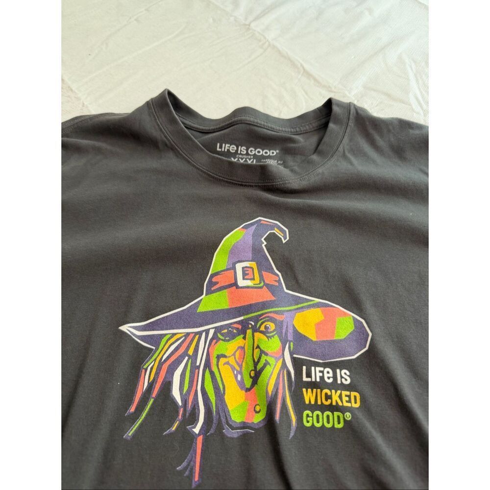 Life Is Good Crusher Wicked Good Witch Long Sleeve Shirt Plus Size XXXL 3XL